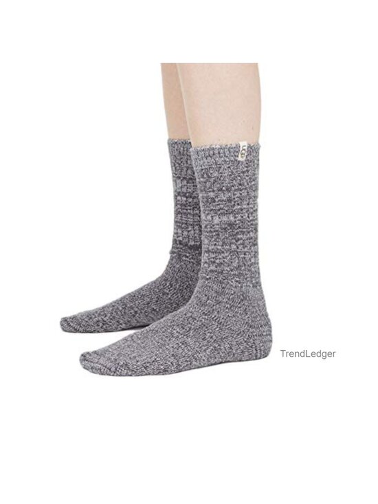 Other - Rib Knit Slouchy Crew Socks Mid-Calf Casual